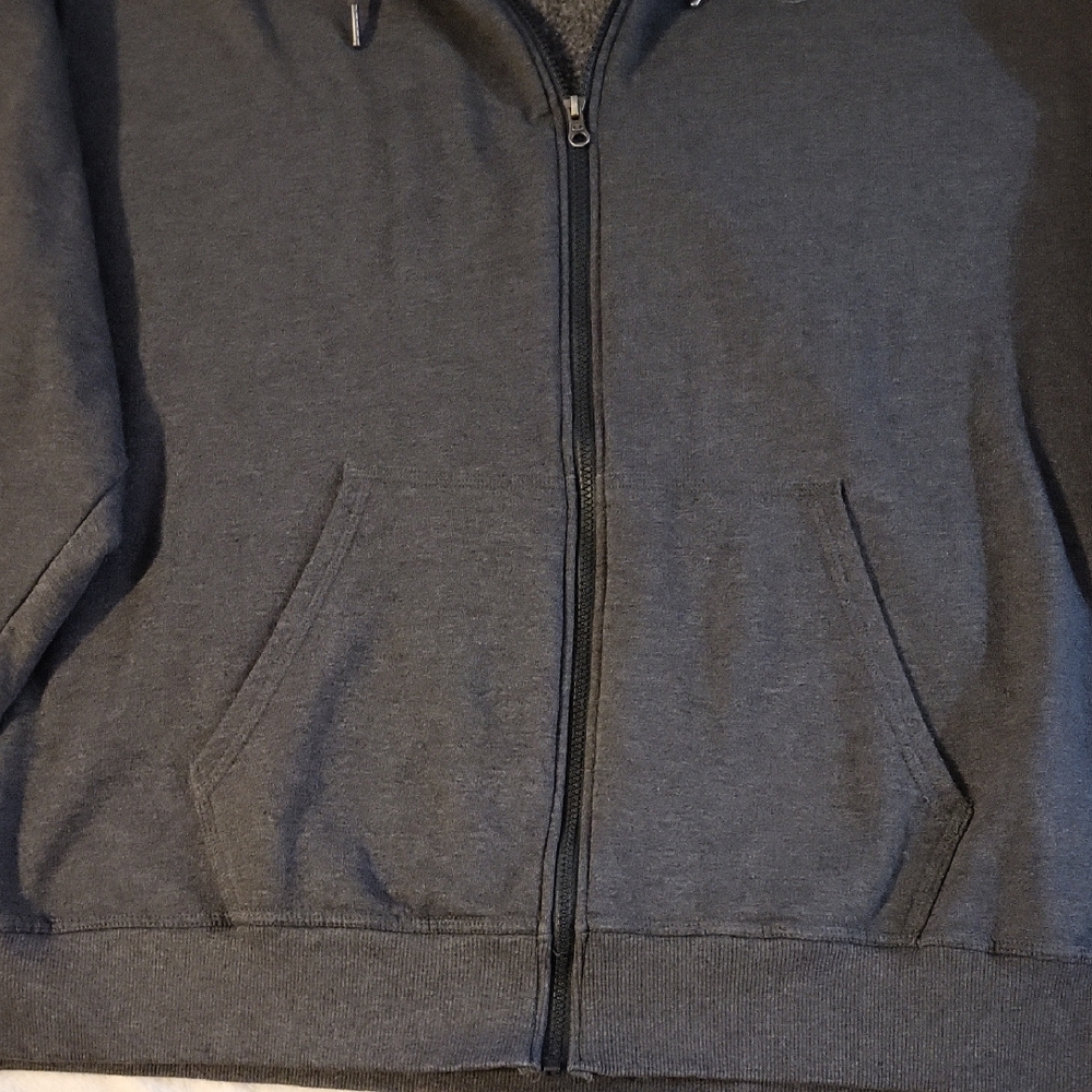 Champion Men's Dark Gray Zip-Up Hoodie - Picture 5 of 5